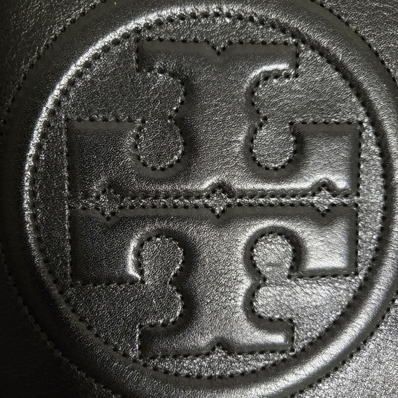 Tory Burch Reva Bombe black leather clutch/shouder bag - Picture 5 of 13